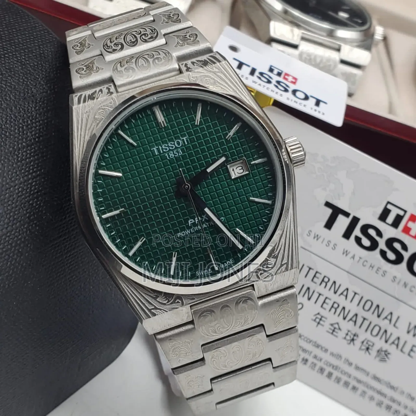 *Tissot  Men’S Battery‐Powered Silver Chain‐Strap Watch*