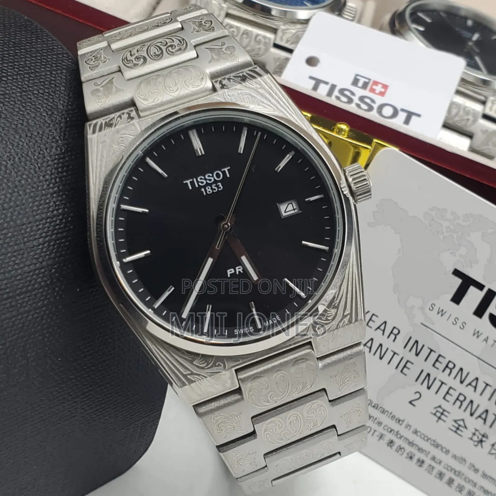 *Tissot  Men’S Battery‐Powered Silver Chain‐Strap Watch*
