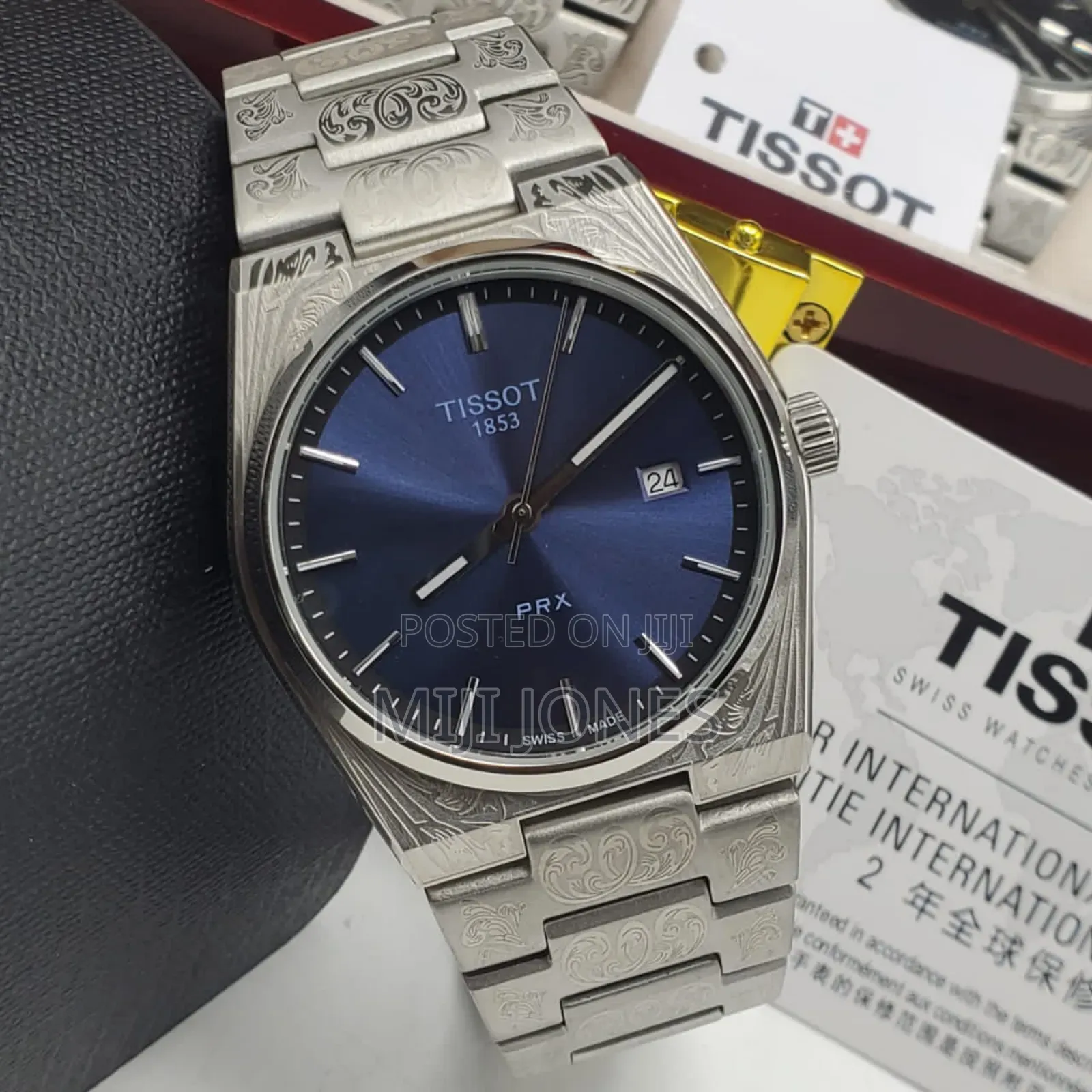 *Tissot  Men’S Battery‐Powered Silver Chain‐Strap Watch*
