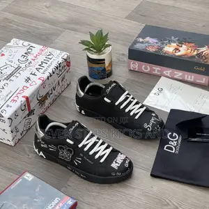 High Grade Quality Dolce Gabbana Graffiti Luxury Men Loafers