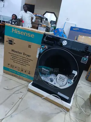 12kg- Brand New Hisense Wm 5s1245bb-Wd Dual-Load Laundry Machine+Dryer