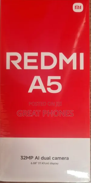 New Xiaomi Redmi A5 4G 64 GB Black