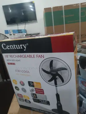 18′′ Century Rechargeable Fan – Battery Mains Power