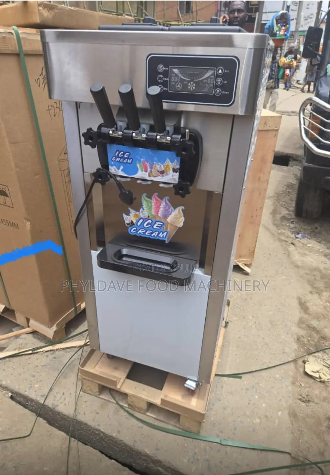 Standing Ice Cream Machine