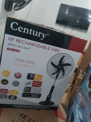Century 18′′ Fan – Rechargeable, Portable Quiet