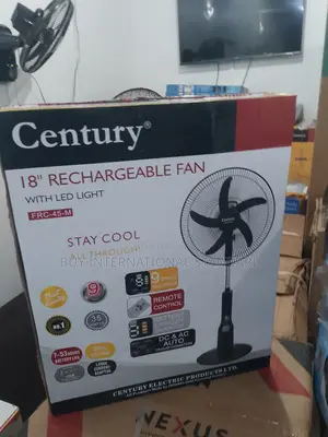Century 18′′ Fan – Rechargeable, Compact, Easy to Move