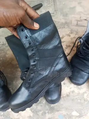 Black Military Boot