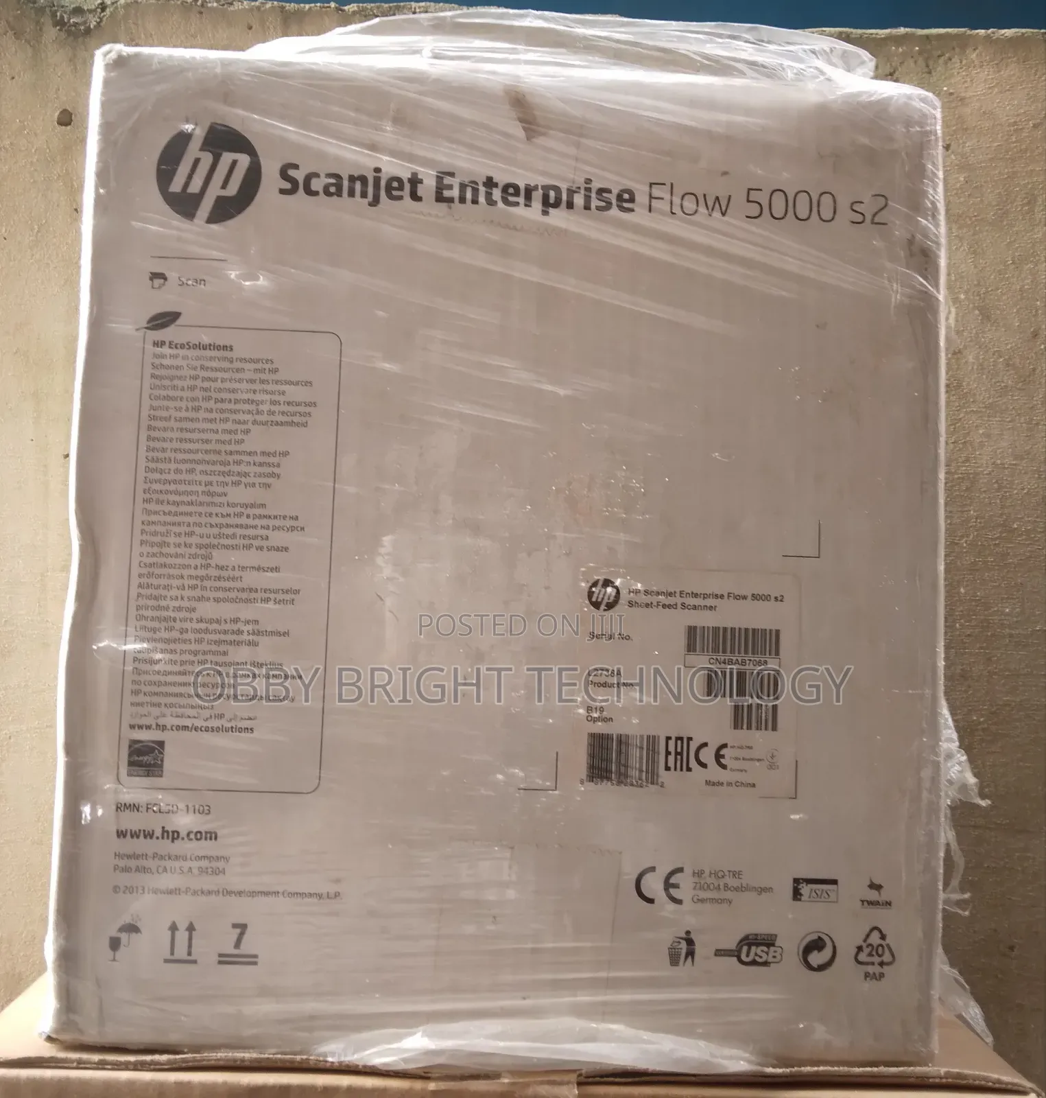 Hp Scanjet Enterprise Flow 5000 S2 Sheet Feed Scanner