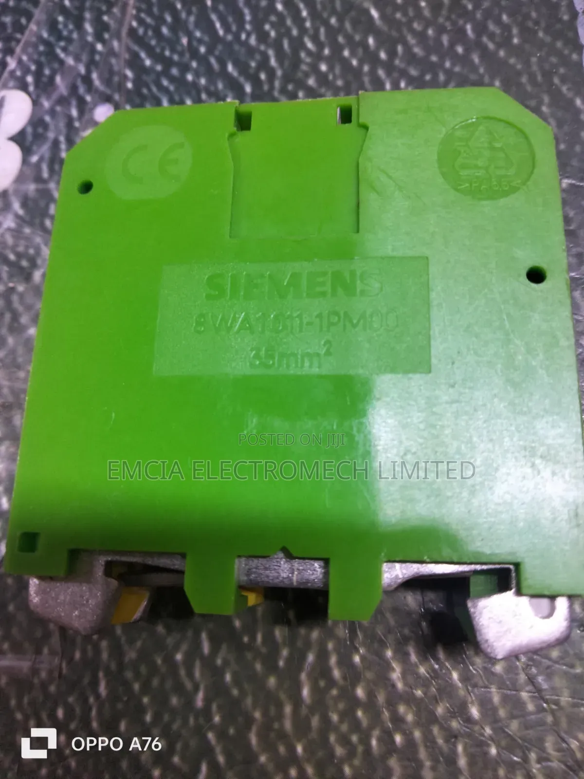 Siemens 8wa1011-1pm00 Terminal Block 35mm2 Earth Terminal Block