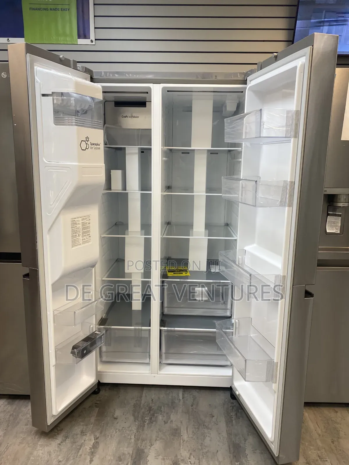 Brand New Lg Side-Side Fridge√647l√Dispenser√Ice Cube Maker√Inverter√