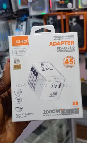 Ldnio Z8 45w Gan Universal Travel Adapter