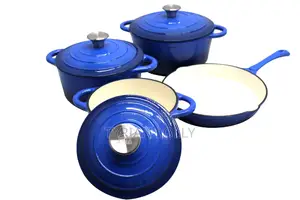 Enamel Cast Iron Pot 4 Set