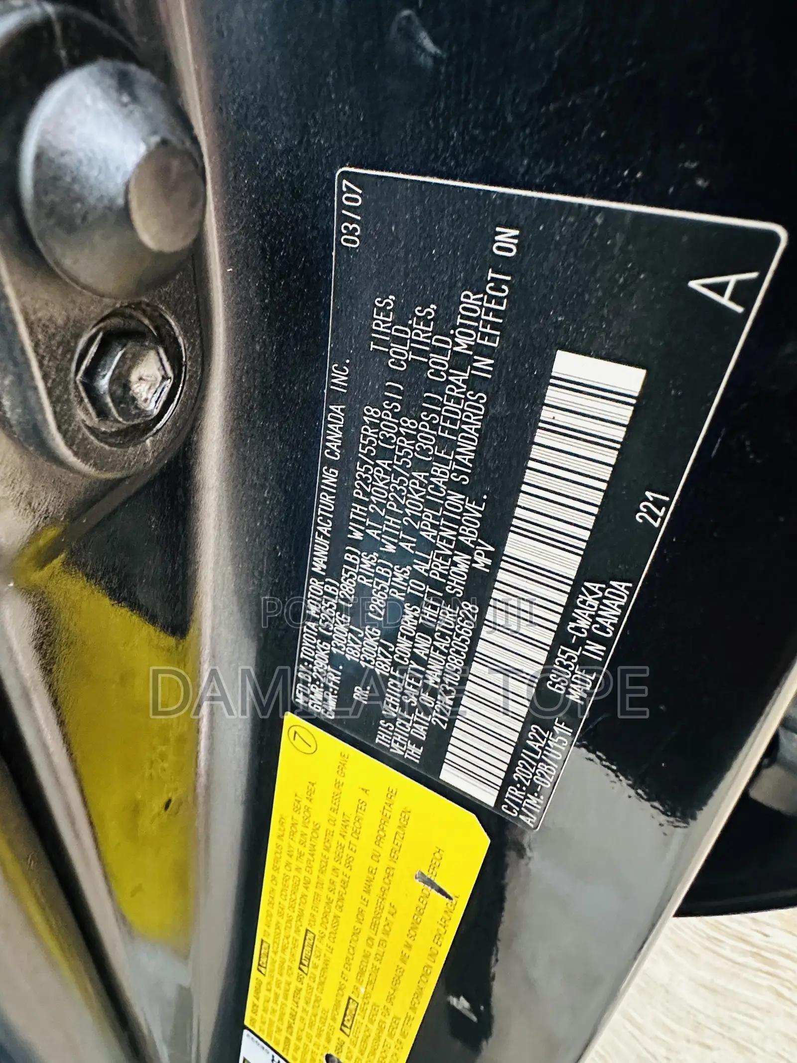 Lexus RX 350 2007 Black