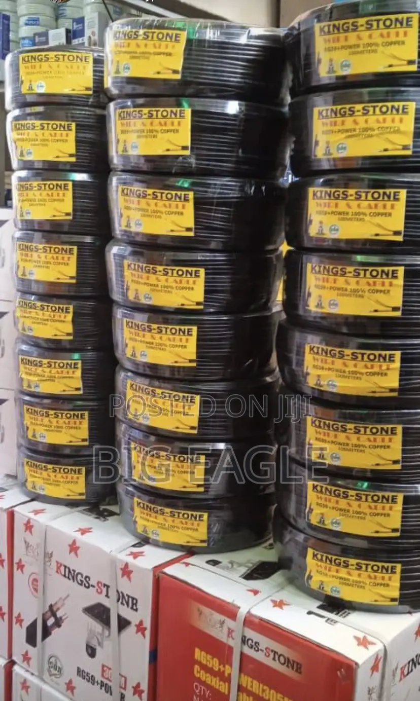 Rj59 Cable by 100m With Power Full Quality 100%