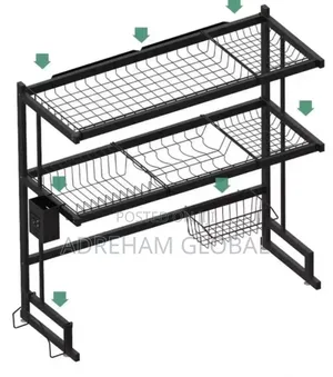 65" Double Layer Over the Sink Plate Rack