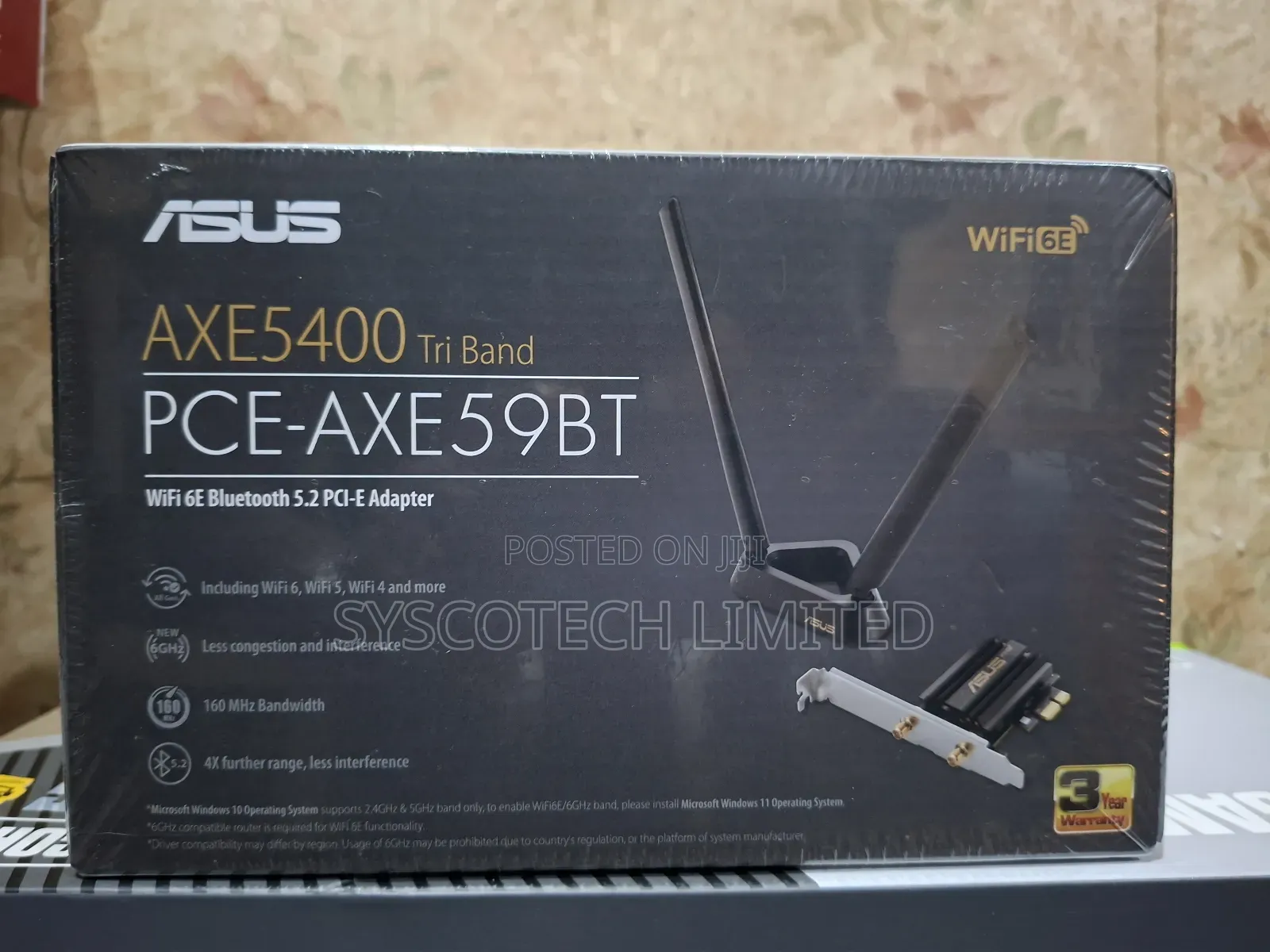 Asus Axe 5400 Wifi and Bluetooth Adapter