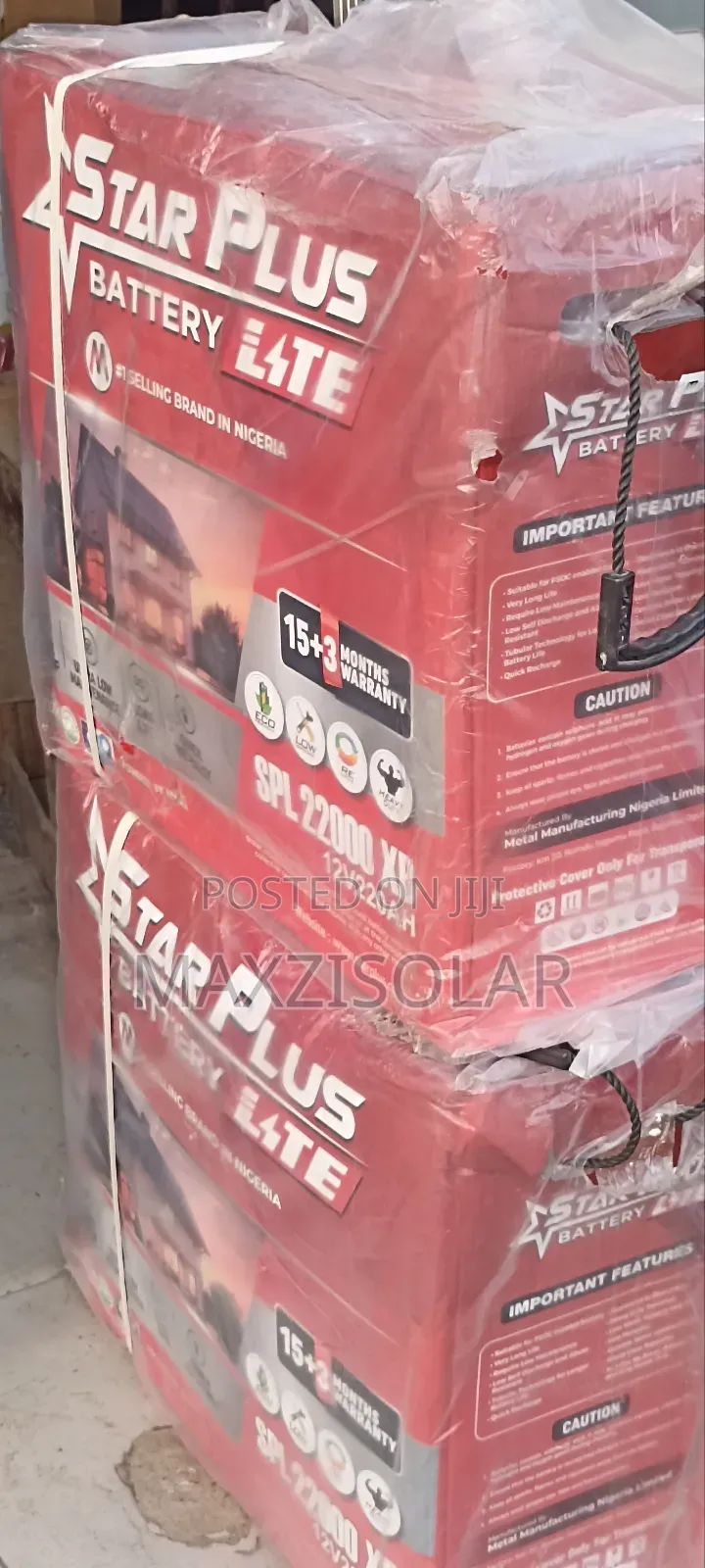220ah Starplus Tubular Battery