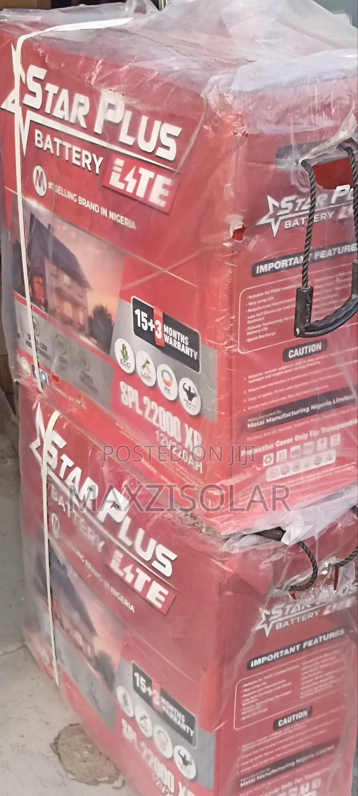 220ah Starplus Tubular Battery