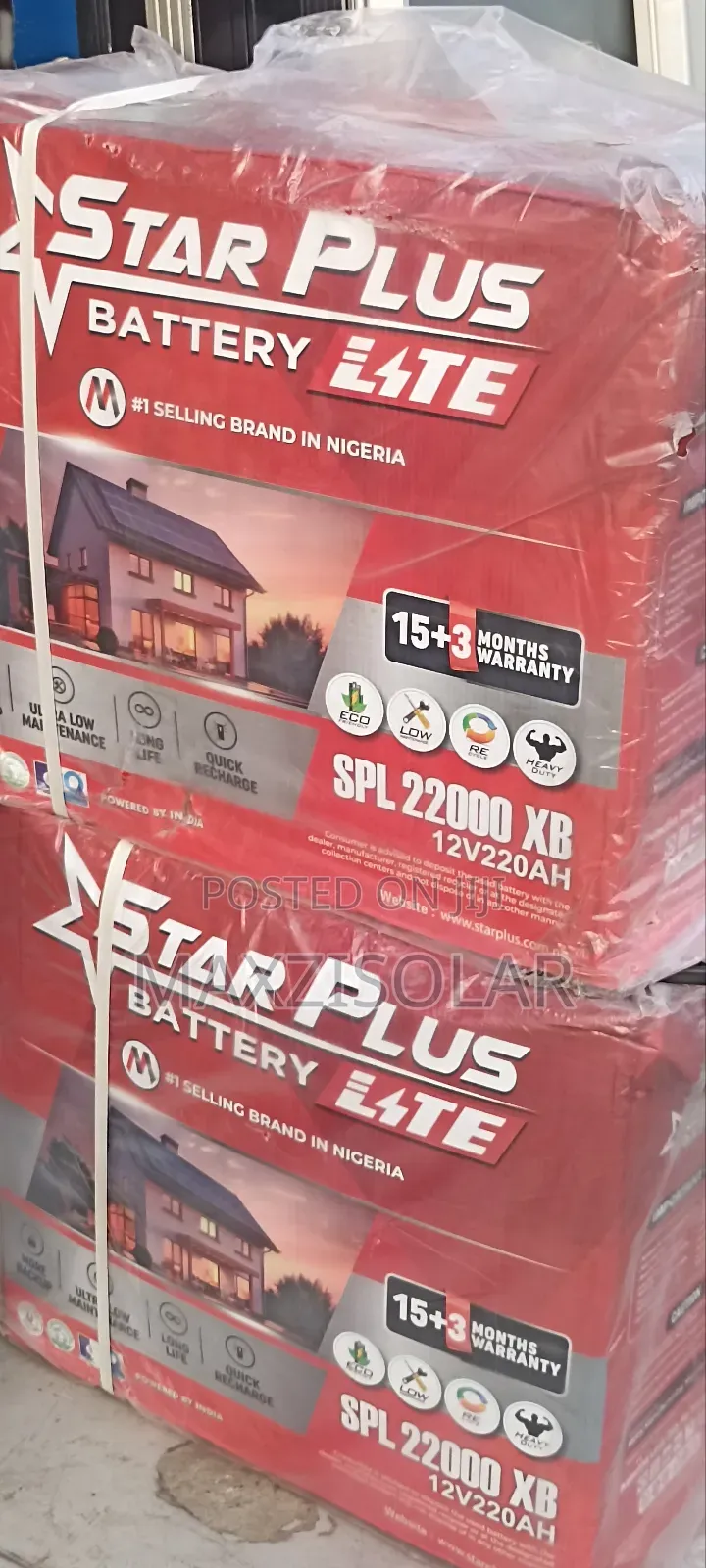 220ah Starplus Tubular Battery