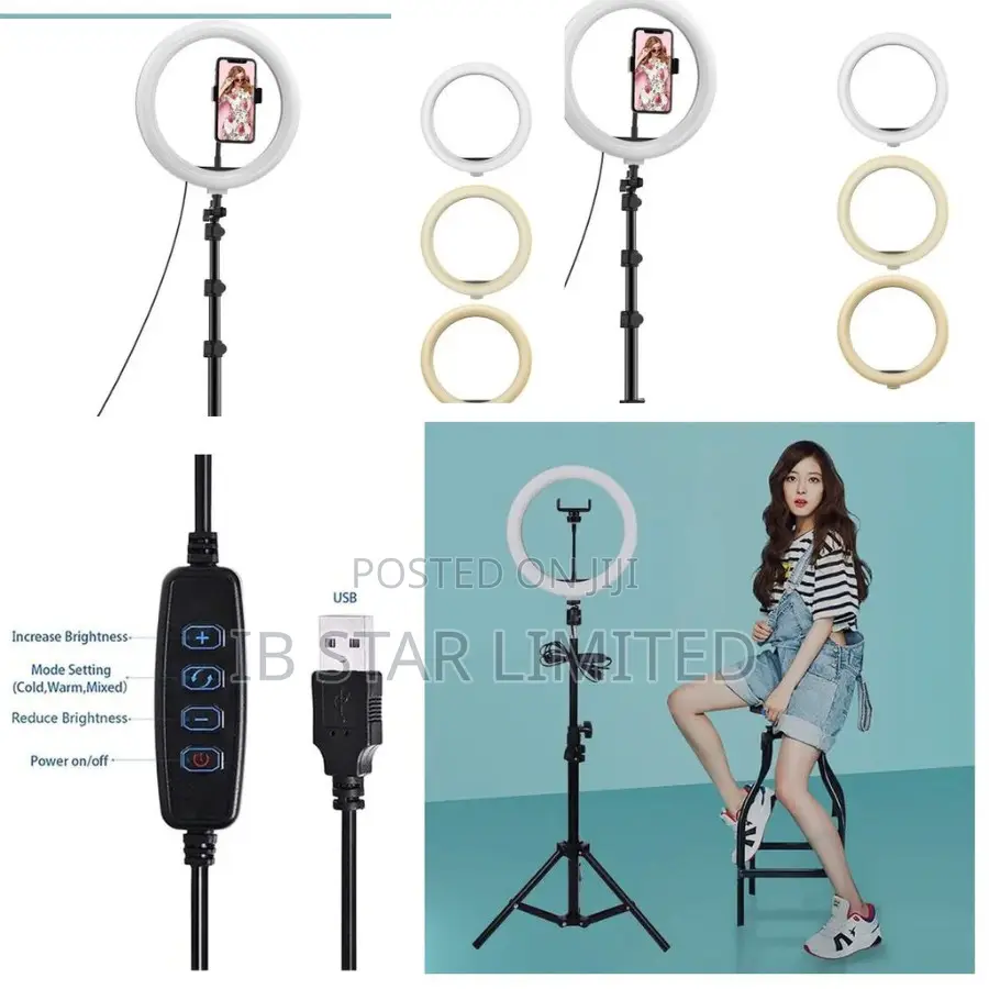 2.1m Tripod Adjusts to Every Creative Need 13 Inches Led Ring Light