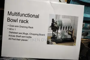 Dishrack With Cup Holder Draining Tray Plate Rack