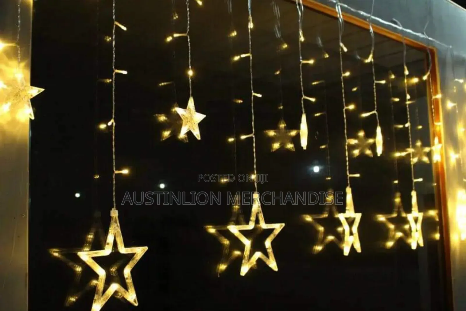 Waterfall and Dropping Holiday Christmas Light