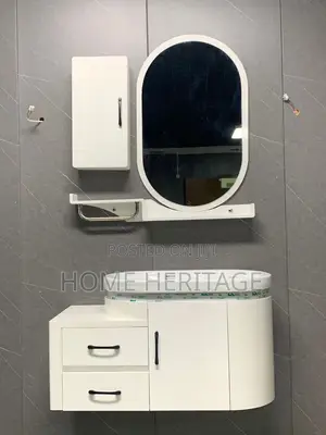 PVC Cabinet Basin White