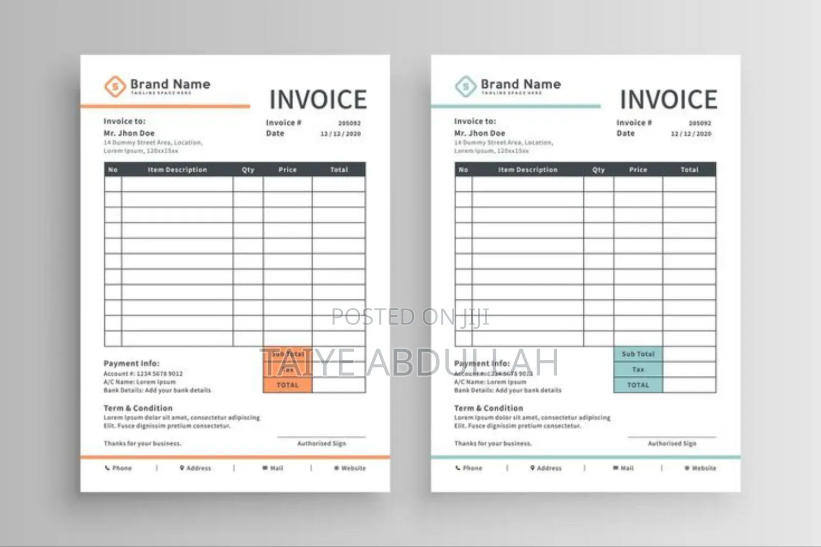 Receipt and Invoice Print