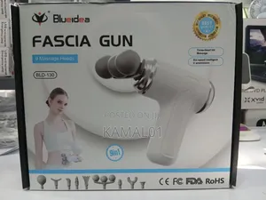 Blue Idea Massager Gun For Body Pain Relief,9 Adjustable Head