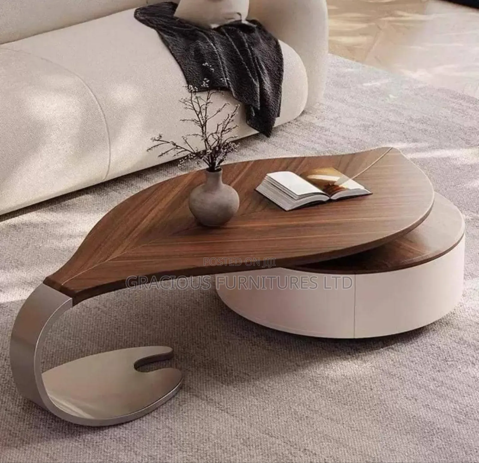 Luxury Wood Top Centre Table