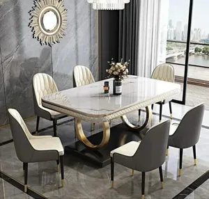 Modern Exclusive Dinning Table Set With 6 Sitting Chair