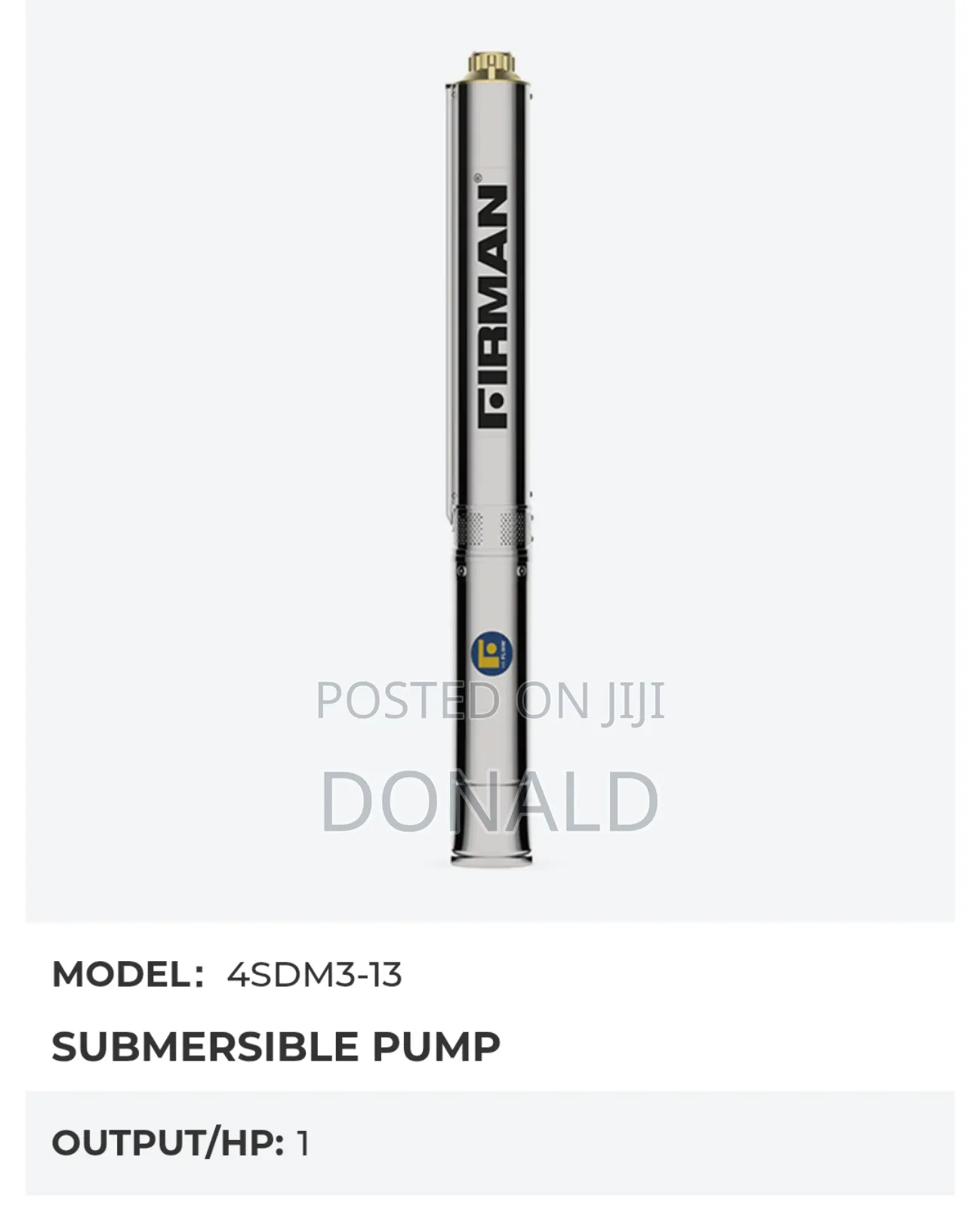Firman Submersible Pump