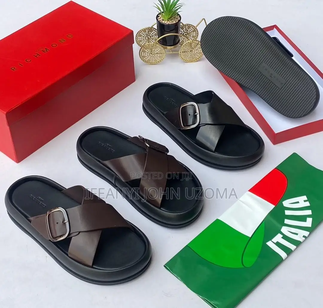 High Quality Leather Luxury Slippers