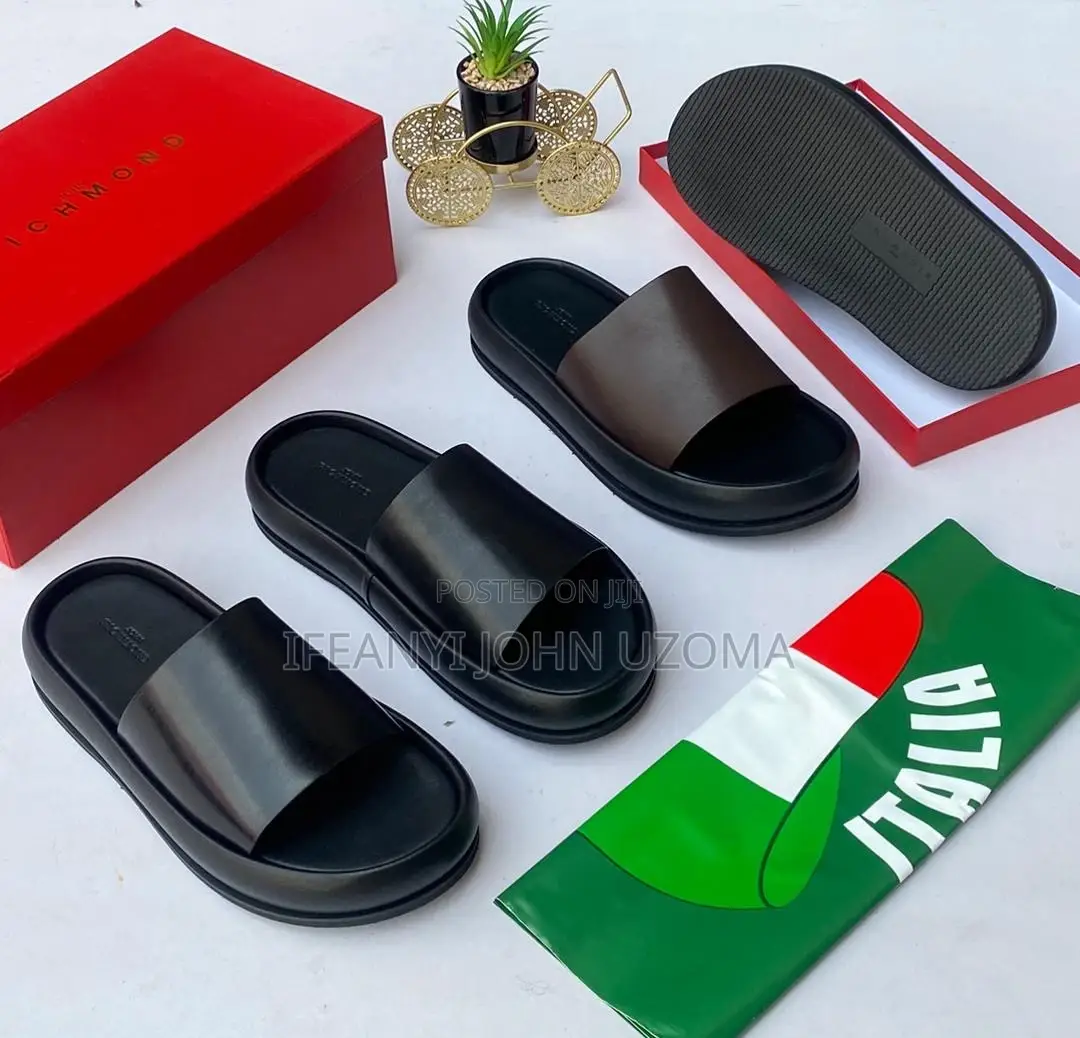 High Quality Leather Luxury Slippers