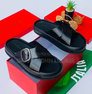 High Quality Leather Luxury Slippers