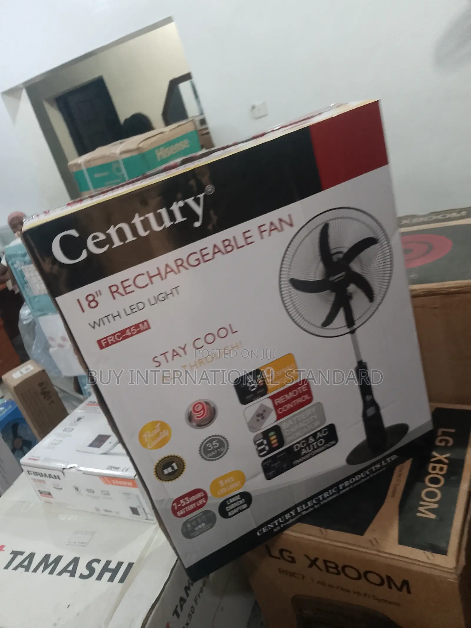Century Rechargeable Fan 18′′ – Excellent Cooling Performance