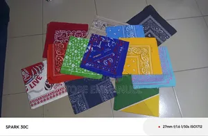 12pcs Of Bandana Scarf Of Different Colors And Designs
