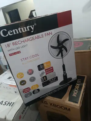 Century Rechargeable Pedestal Fan 18′′ – Adjustable Height
