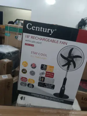 Century 18′′ Rechargeable Fan – Quiet Long Running Battery
