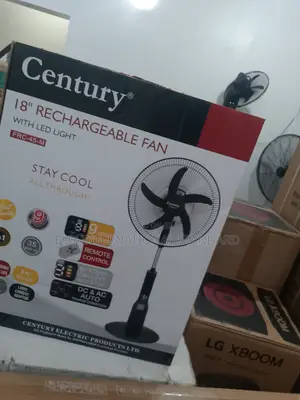 Century Rechargeable 18in Fan – Brand New, Warranty