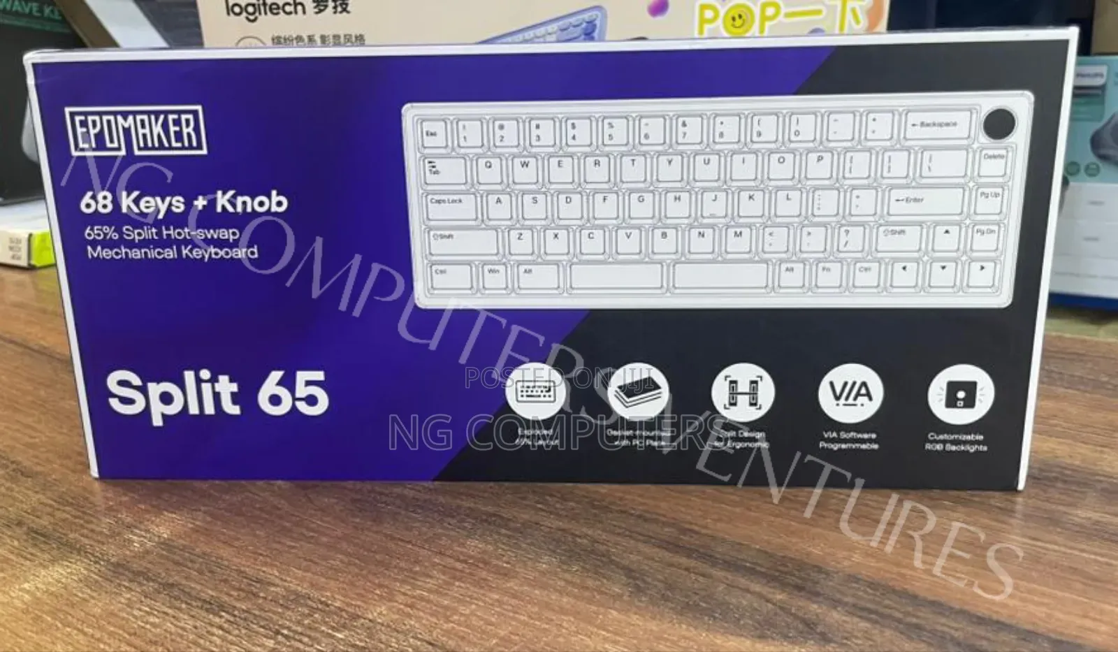 Epomaker Split65 Programmable Wireless Mechanical Keyboard