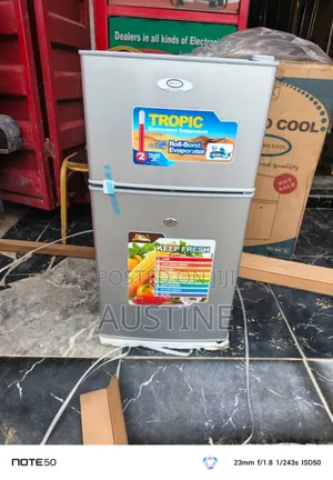 Brand New Techno-Cool 100l Double Door Refrigerator>Extenal>Silver>