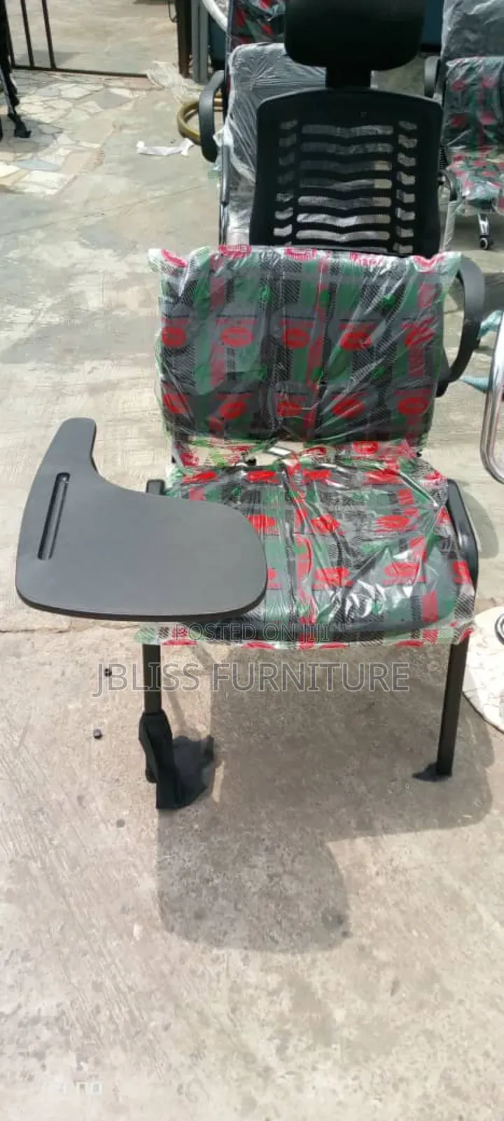 Standard 4 Leg Chair With Writing Pad