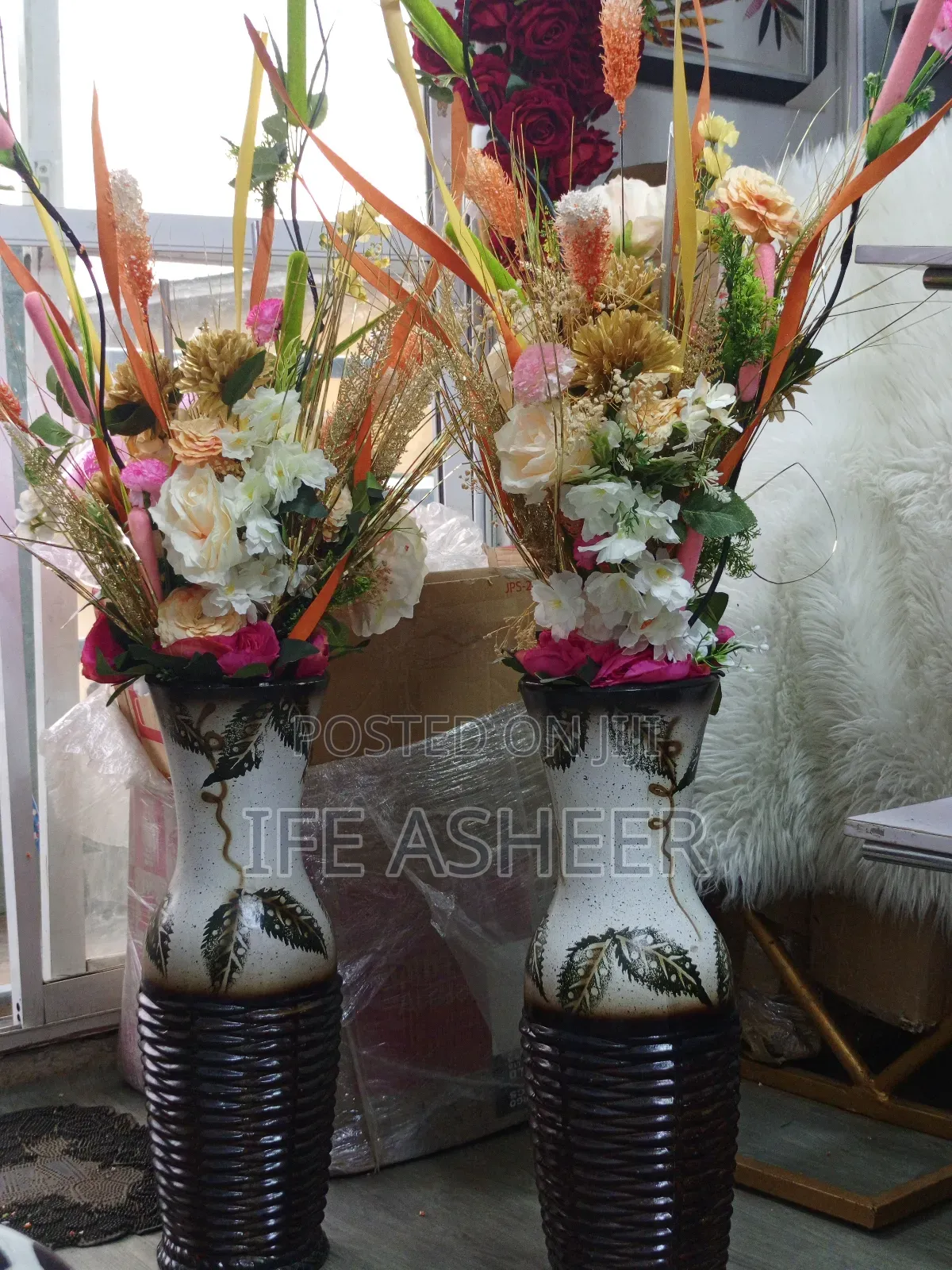 Two Premium Ceramic Flower Vase