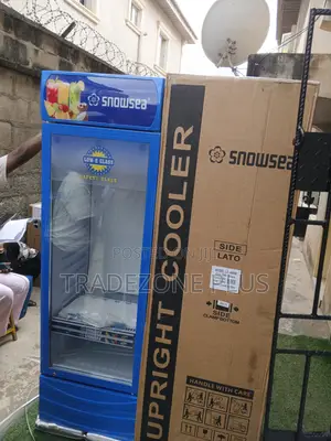 Snowsea 400l Upright Cooler Unit With Clear Glass Door