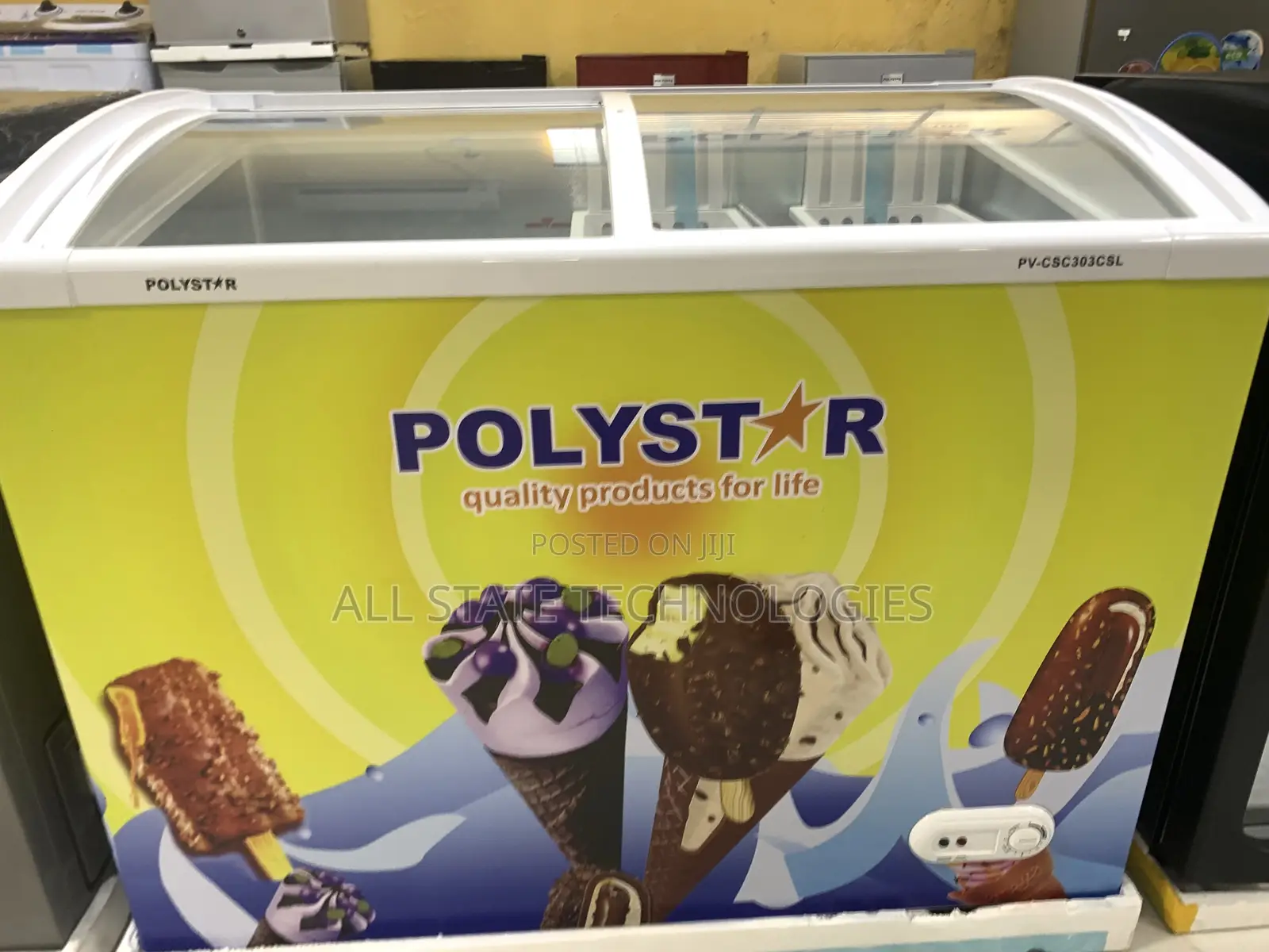 Polystar 303csl Double Glass Door Retail Display Fridge
