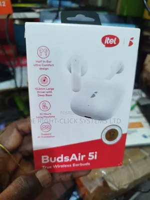 Itel Tws Budsair 5i Earbuds Half In-ear Design Superbass Buds Air