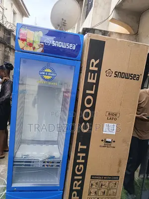 Snowsea 400l Upright Refrigerator With Clear Door Display