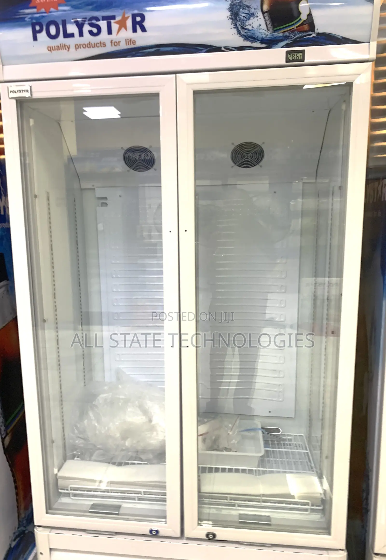 Polystar Pv-Sc495csl Upright Double Door Drink Cooler