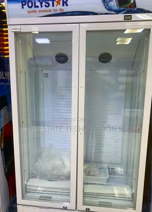 Polystar 363l Showcase Refrigerator Dual Door Model
